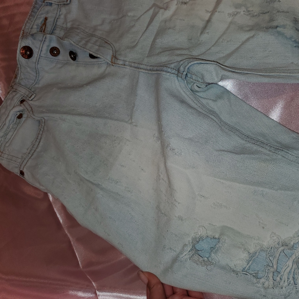 Distressed jeans